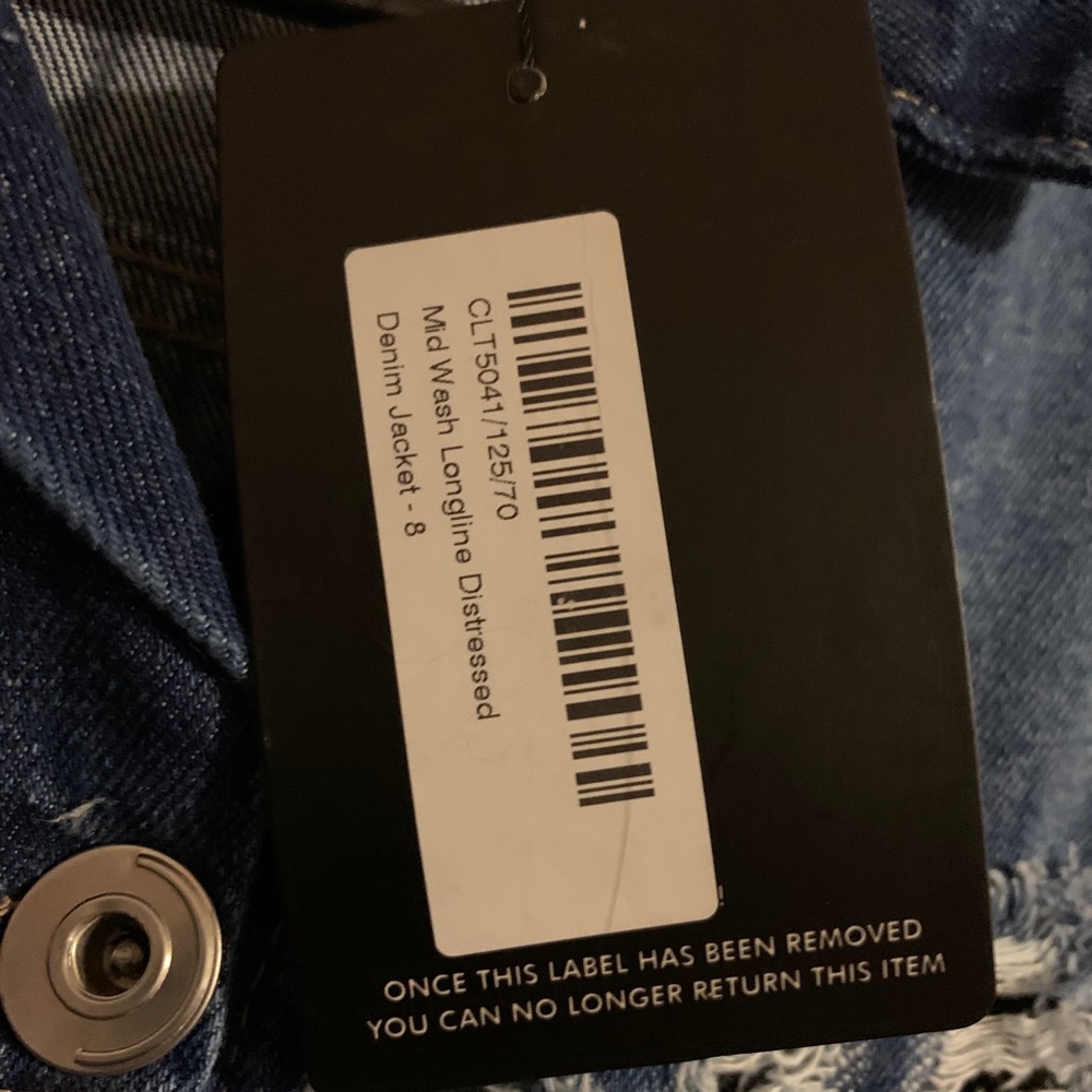 Distressed Denim Jacket - Picture 4 of 4